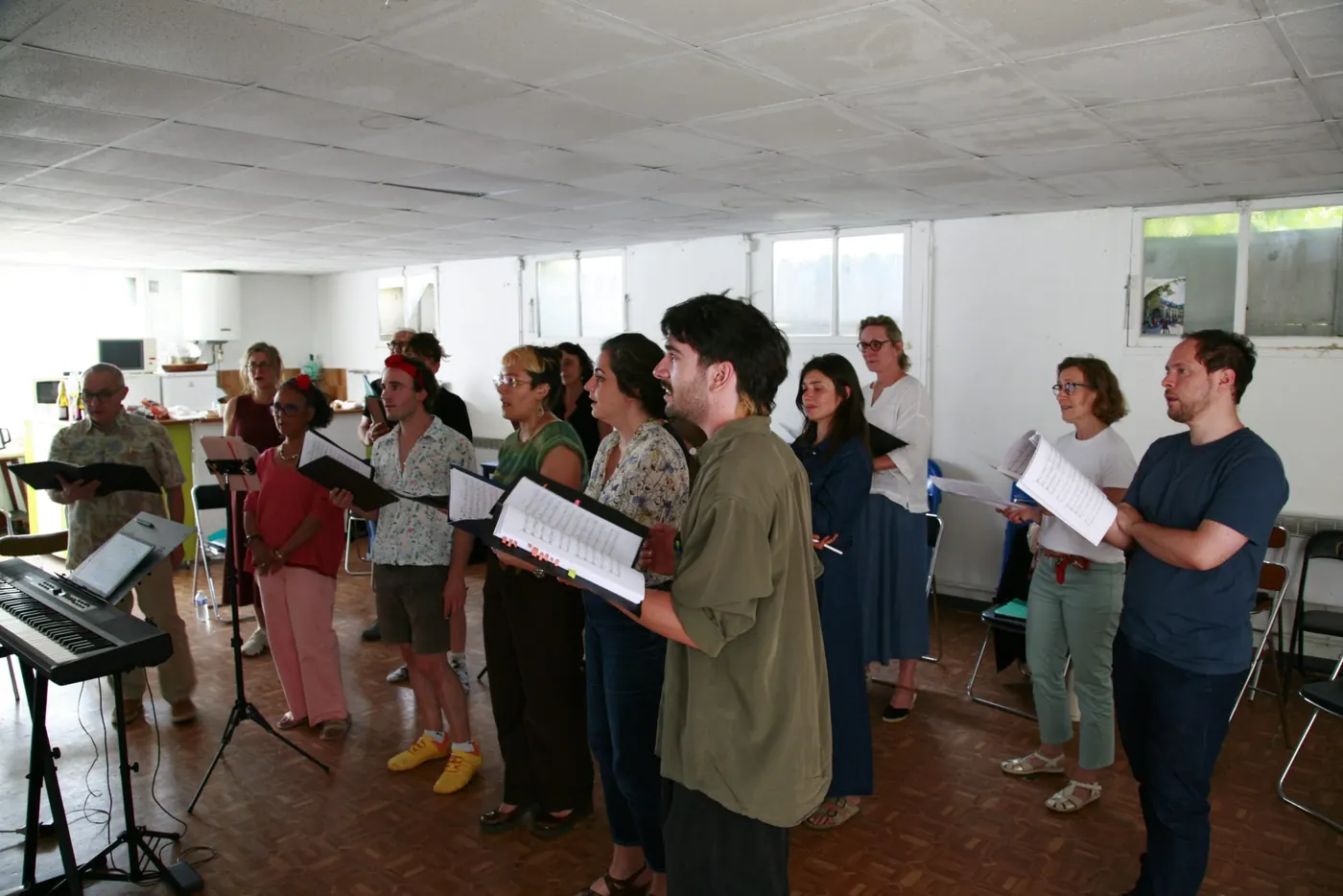Une répétition de l'ensemble AEVUM